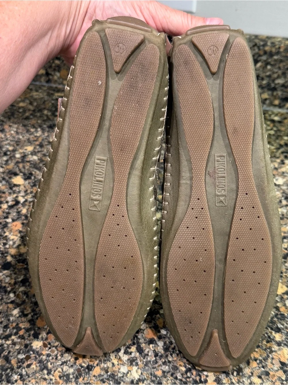 Pikolinos Olive Green Slip-On Women's Shoes Jerez size 40